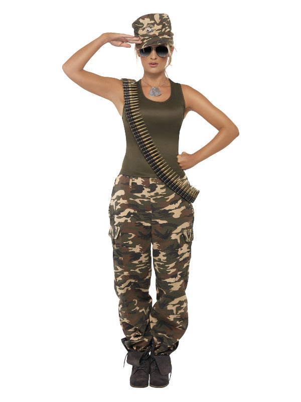 Khaki Camo Deluxe Female Costume - image 1