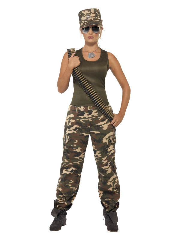 Khaki Camo Deluxe Female Costume - image 2