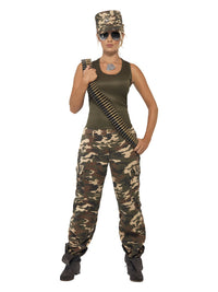 Khaki Camo Deluxe Female Costume - image 2
