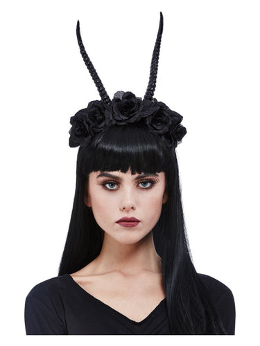 Demon Horn Flower Headband