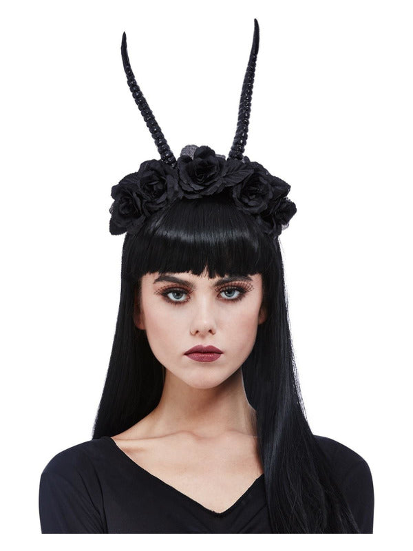 Demon Horn Flower Headband - image 1