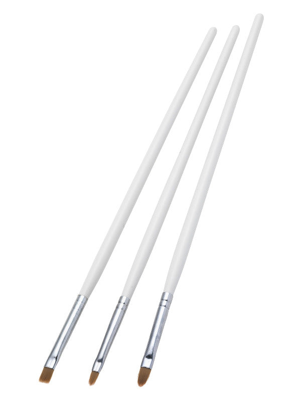 Smiffys Make-Up FX White Cosmetic Brush Set - image 1