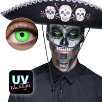 UV Flash Green Contact Lenses - image 1