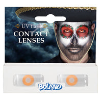 UV Flash Orange Contact Lenses - image 3