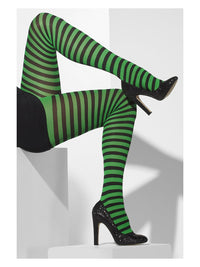 Green and Black Opaque Tights - image 3