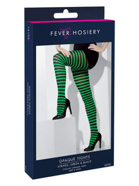 Green and Black Opaque Tights - image 2