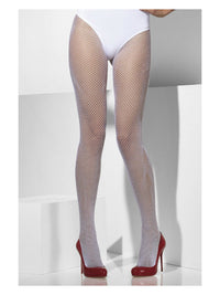 White Fishnet Tights