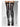 Black Opaque Hold Ups with Skeleton Print