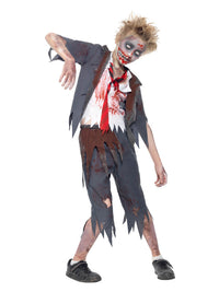 Zombie School Boy Costume Child - image 2