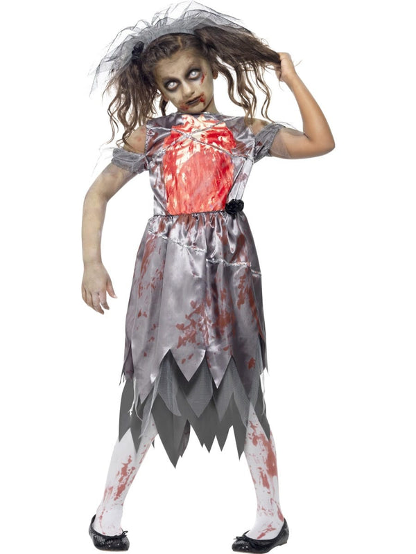 Zombie Bride Childs Costume - image 1