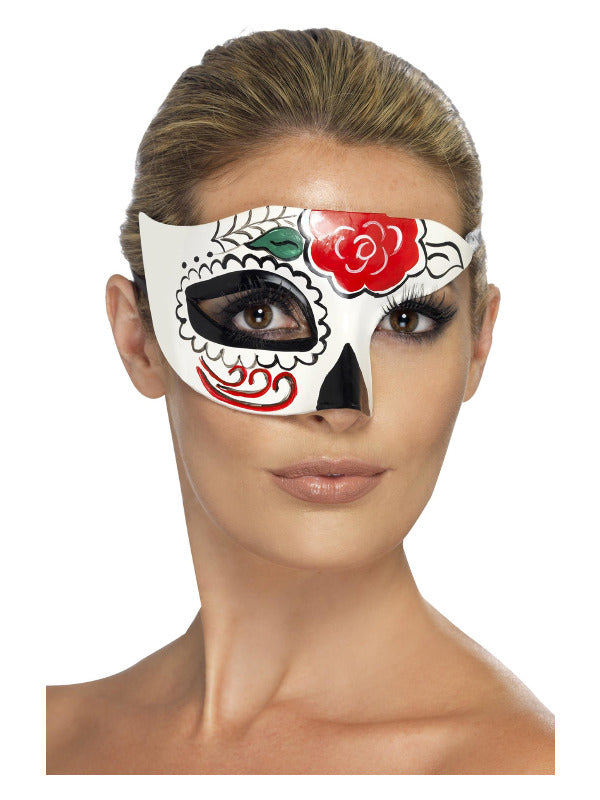 Day of the Dead Half Eye Mask