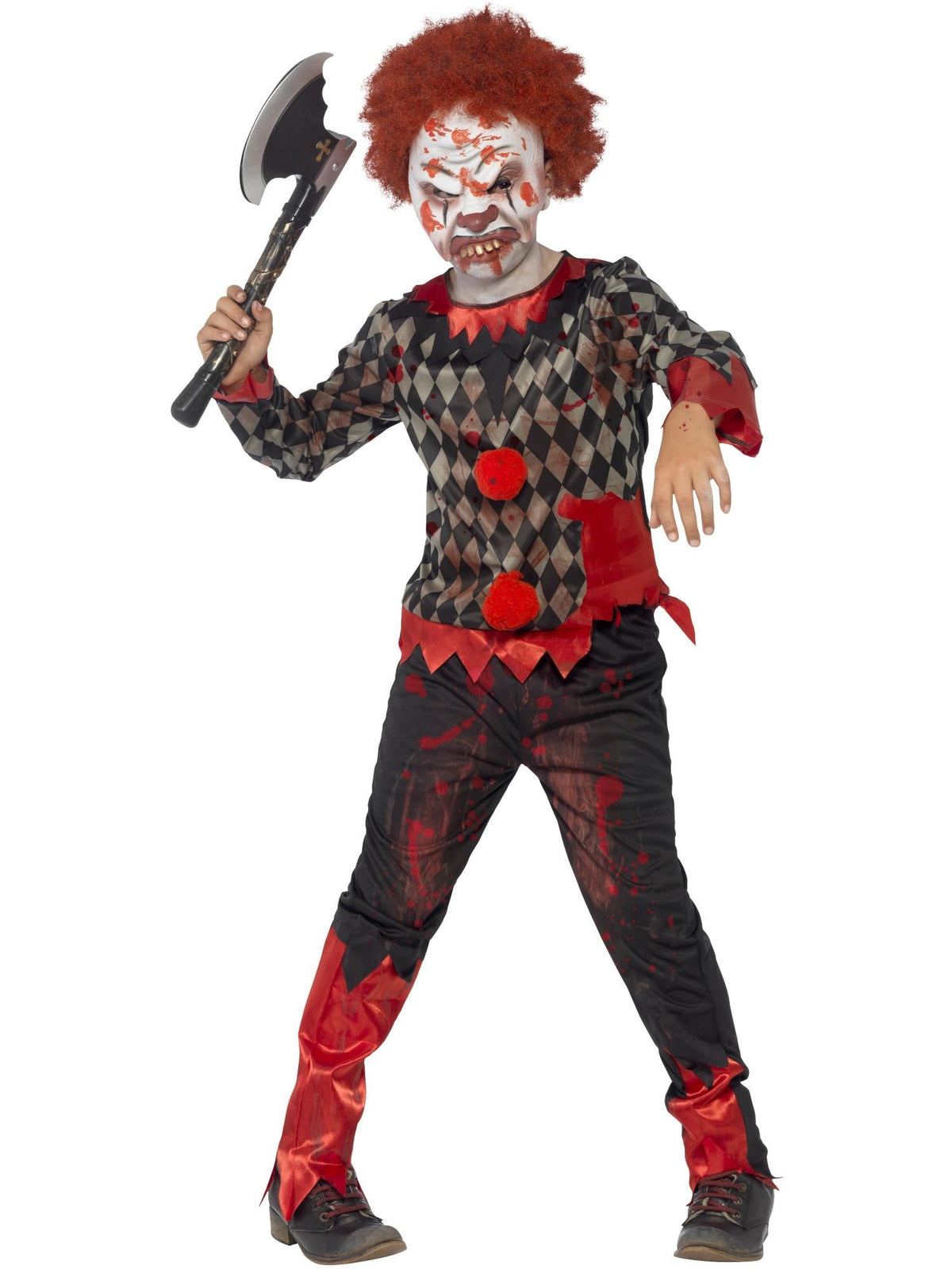 Deluxe Zombie Clown Child Costume