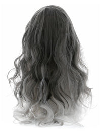 Deluxe Gothic Bride Wig, Grey - image 2