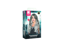 Deluxe Gothic Bride Wig, Grey - image 3