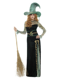 Deluxe Emerald Witch Costume - image 1