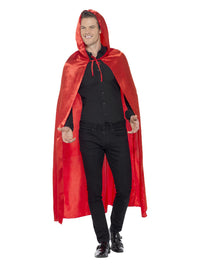 Red Satin Hooded Cape - image 2
