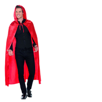 Red Satin Hooded Cape - image 3