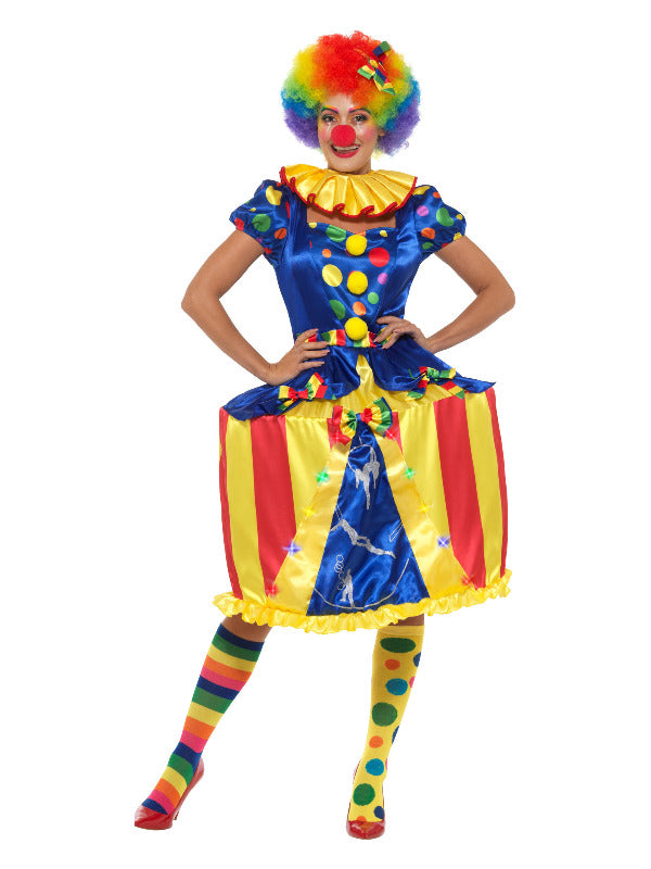 Deluxe Light Up Carousel Clown Costume - image 1