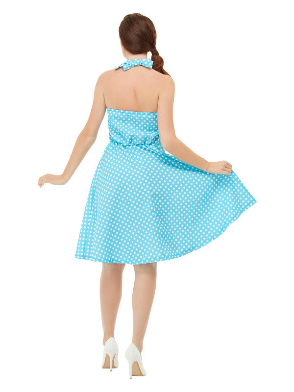1950s Blue Pin up Swing Dress - image 3