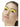 80s Neon Yellow Party Eyelashes