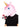Unicorn Latex Mask, Pink, Full Overhead