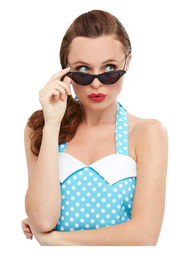 Flyaway Style Rock and Roll Diamante Sunglasses