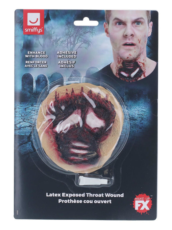 Latex Exposed Throat Wound