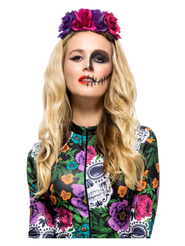 Day of the Dead Rose Headband