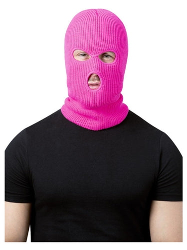 Neon Pink Balaclava Ski Mask