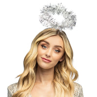 Silver Tinsel Halo Tiara - image 1