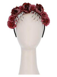 Red Rose and Skeleton Hand Headband - image 3