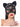 Black Mock Leather Cat Mask
