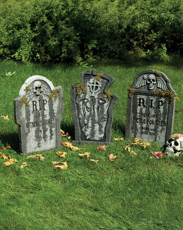 Tombstone with Moss