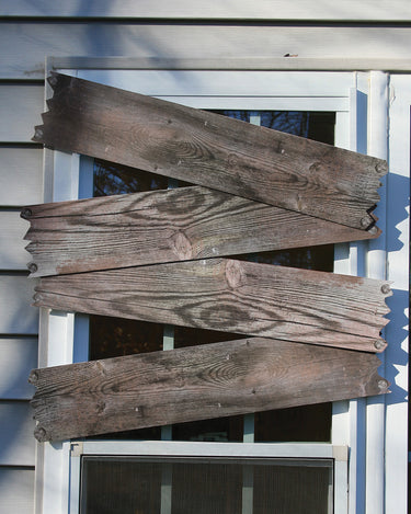 Haunted Window Boards Wood