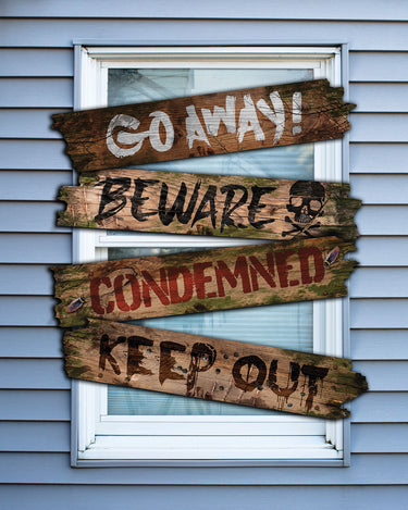 Haunted Window Boards Words