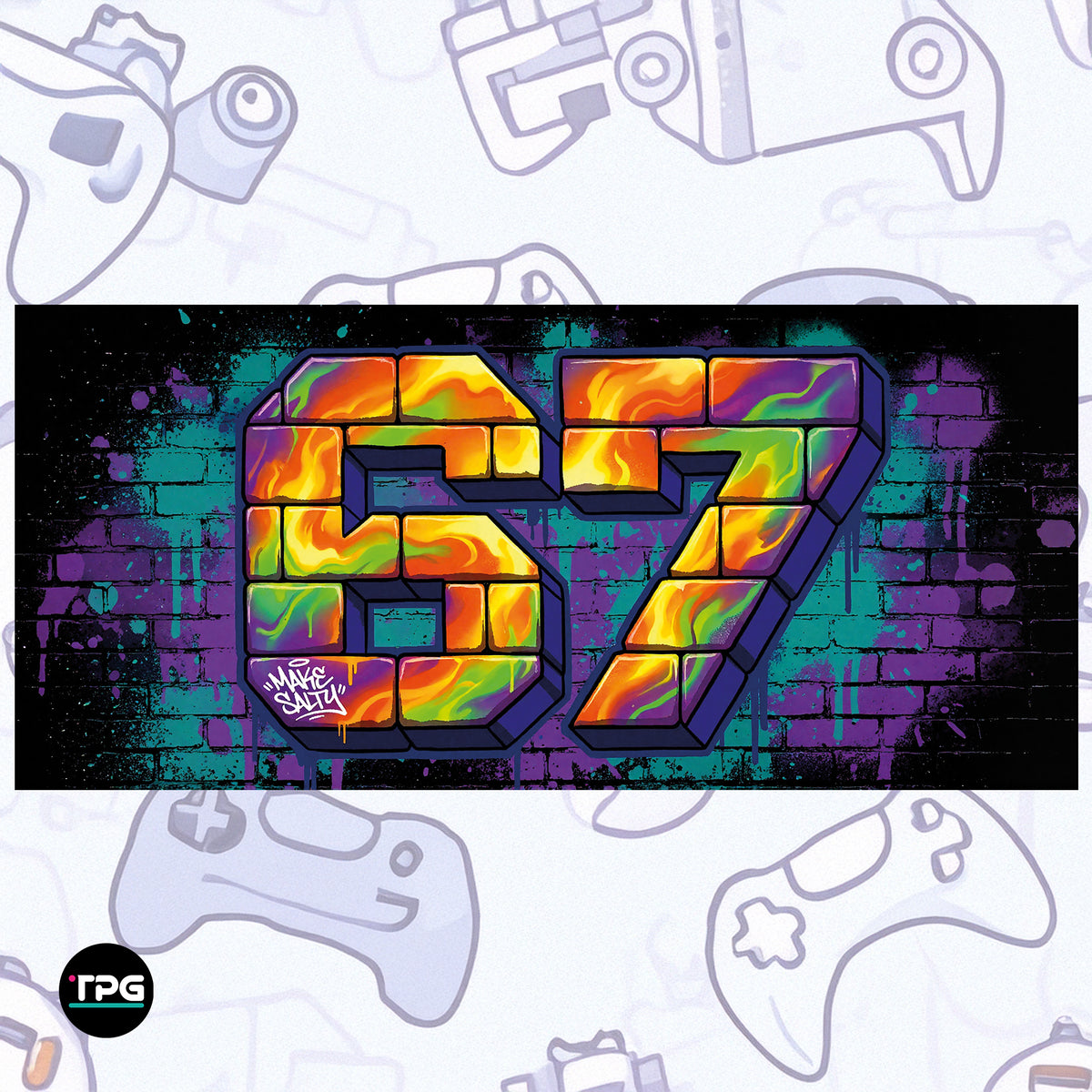 67 Six Seven Desk Pad Mouse Mat 90x40cm - image 2