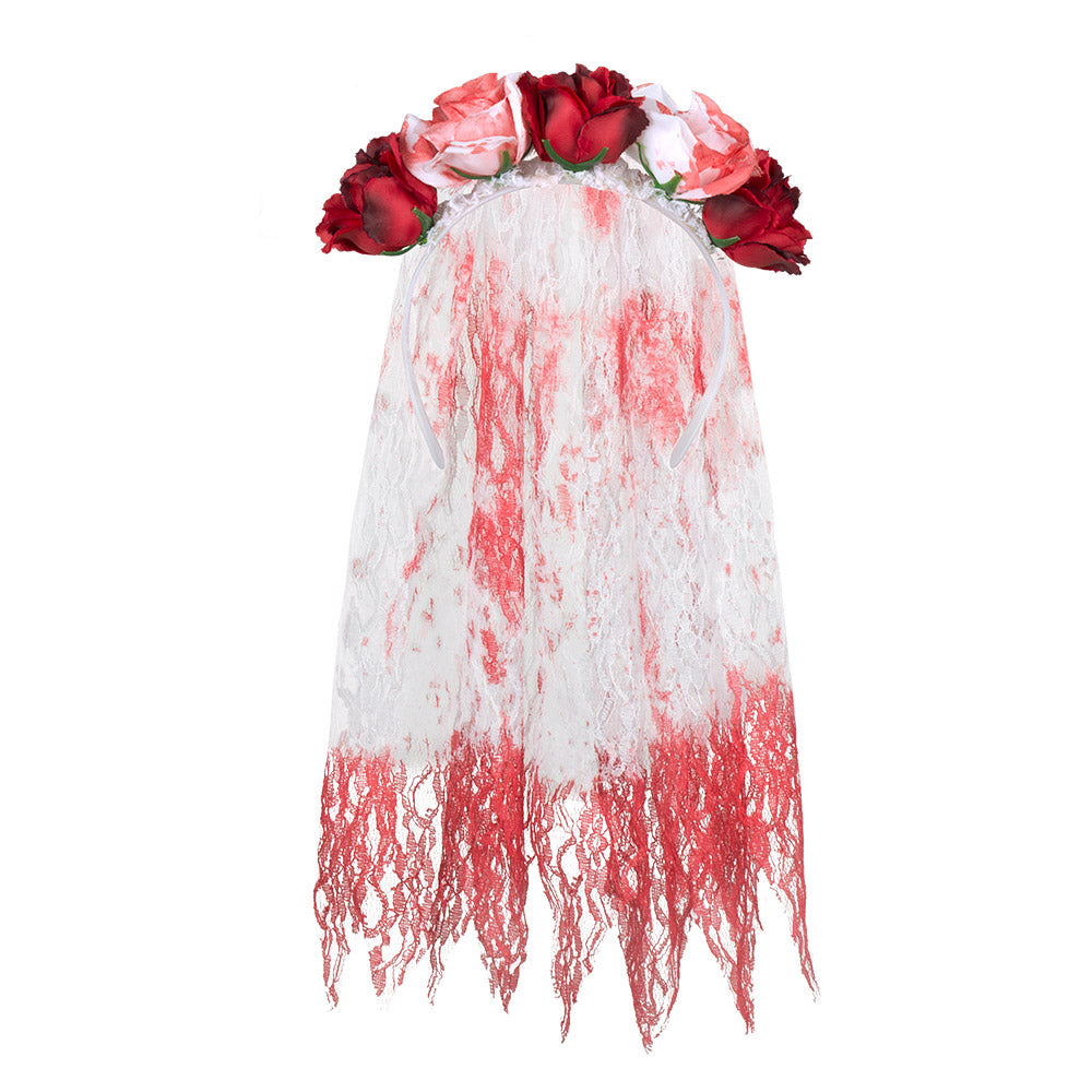 Horror Bride Tiara with Veil - image 2