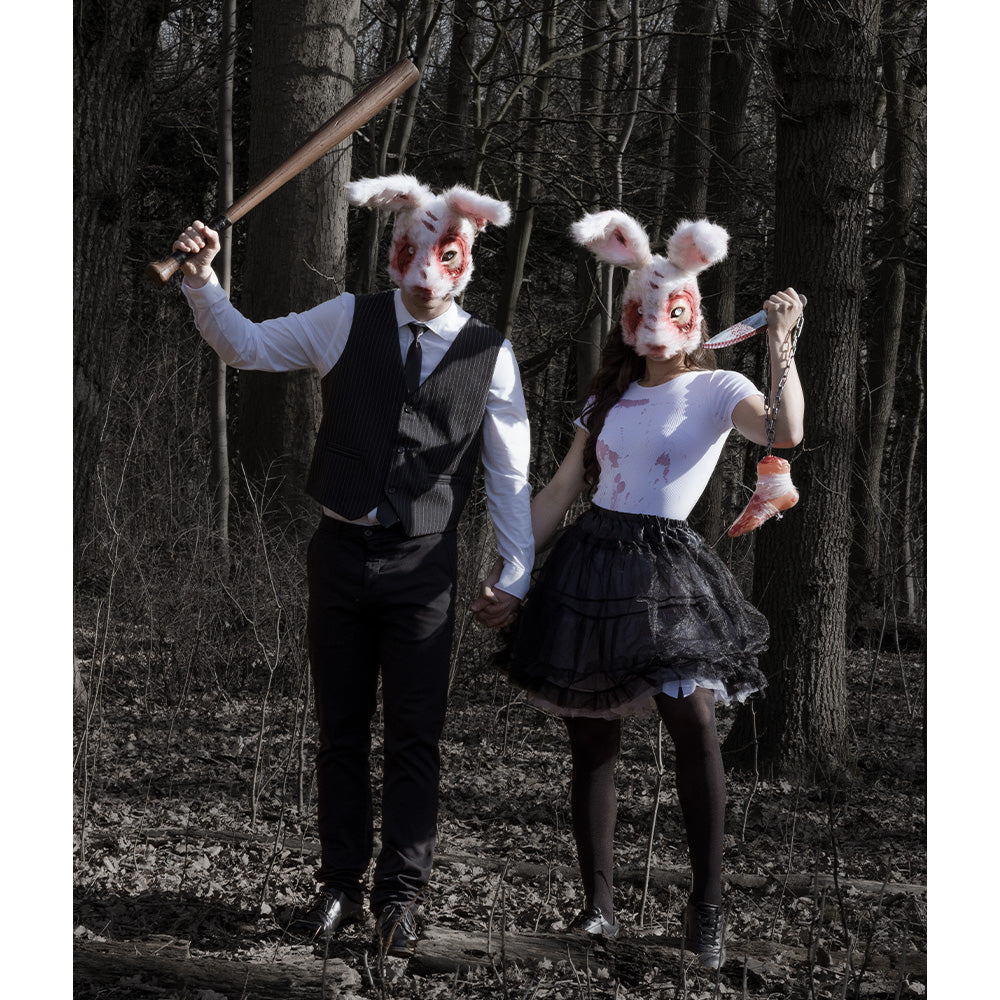 Bloody Rabbit Plush Half Mask - image 6