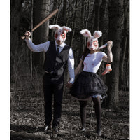 Bloody Rabbit Plush Half Mask - image 6