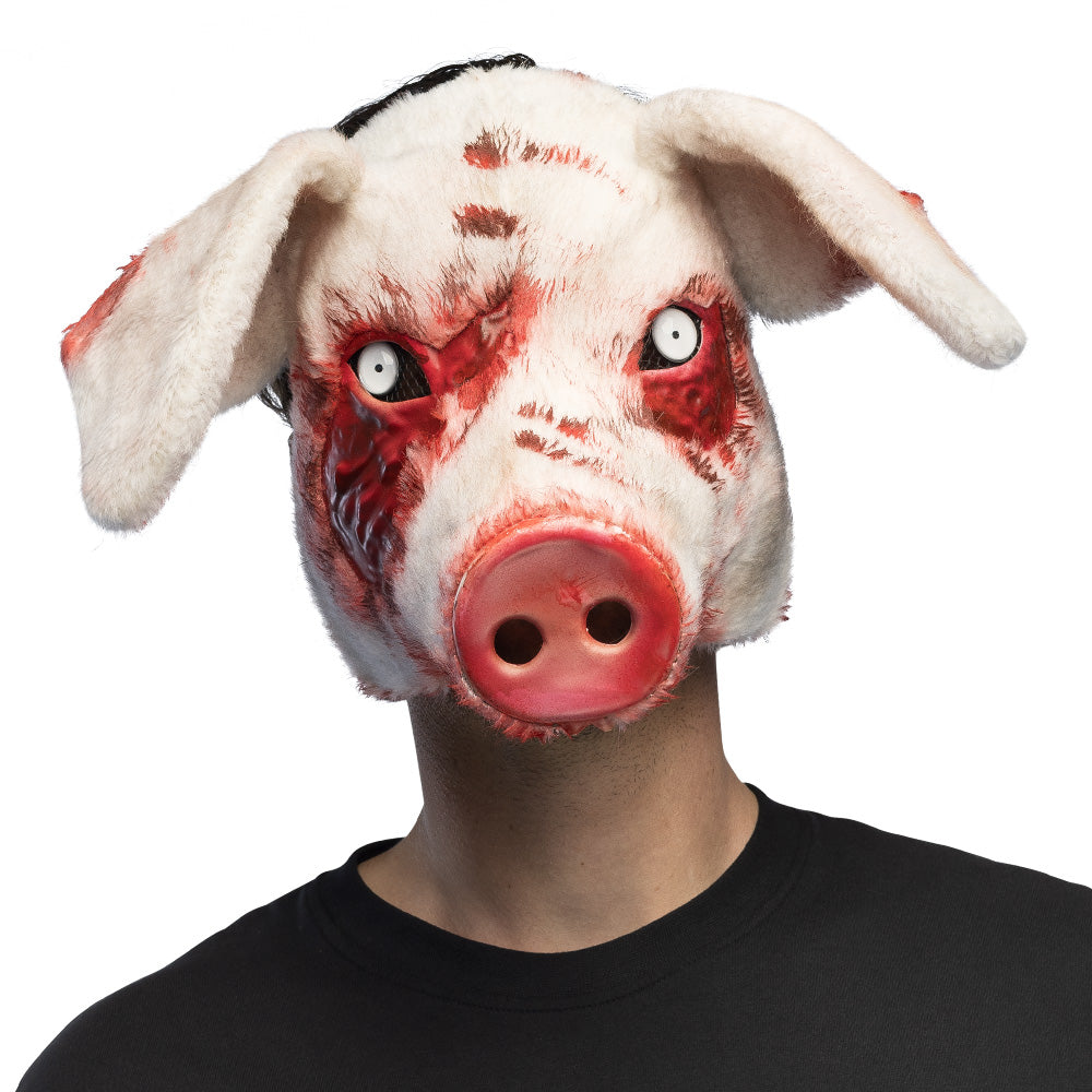 Bloody Pig Plush Half Mask - image 1
