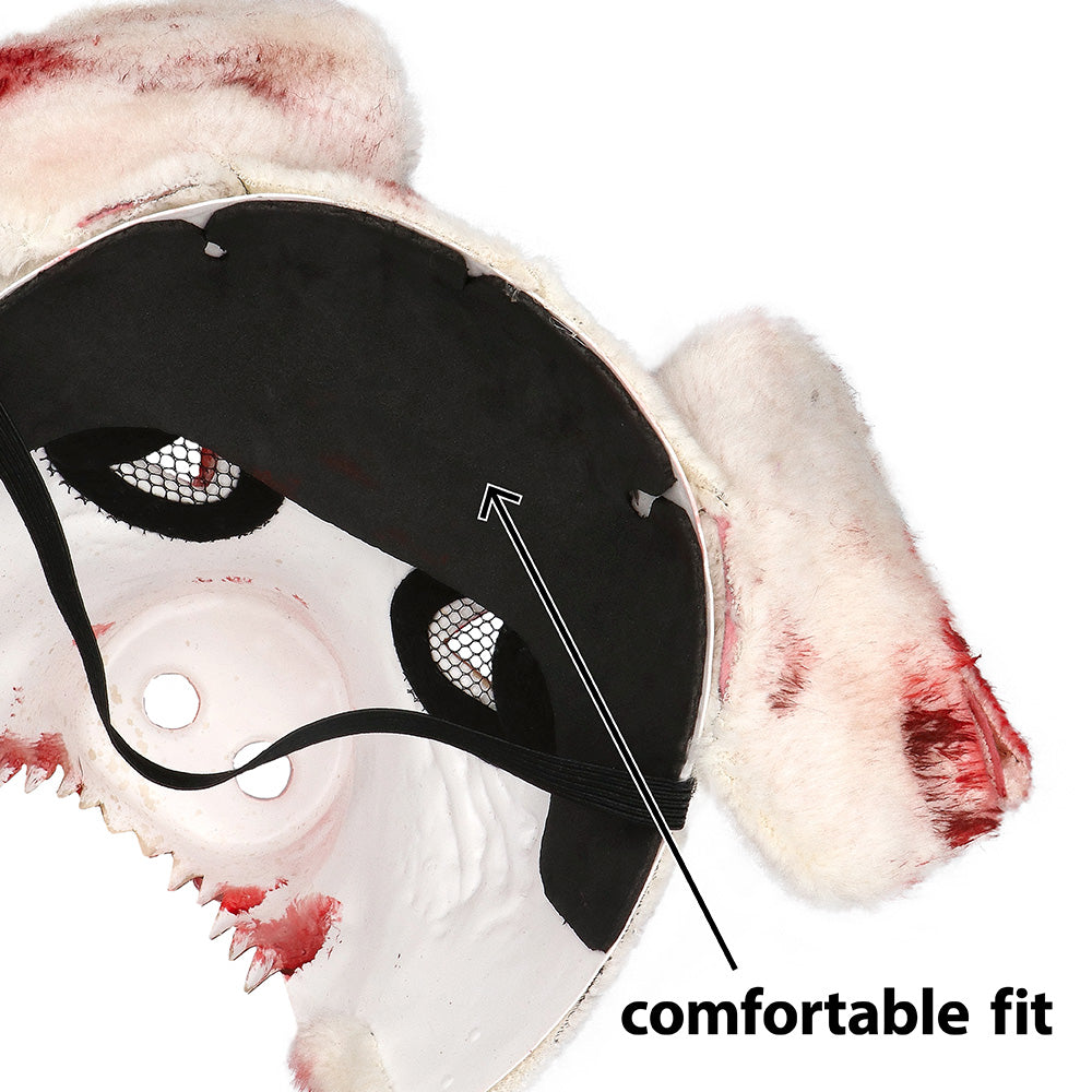 Bloody Pig Plush Half Mask - image 5