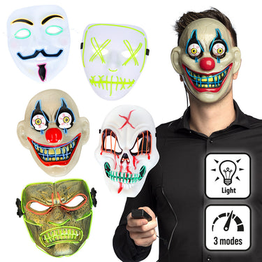 Halloween LED Mask 5 Assorted Designs