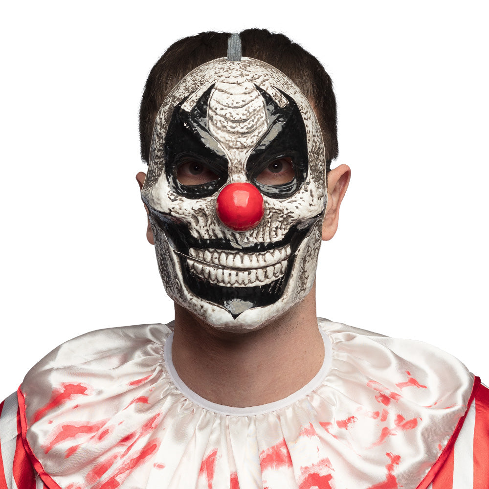 Horrible Clown Face Mask with Movable Jaw - image 1