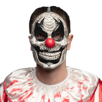 Horrible Clown Face Mask with Movable Jaw - image 1