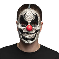 Horrible Clown Face Mask with Movable Jaw - image 3
