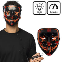 LED Mask - 6 Assorted Designs - design 1