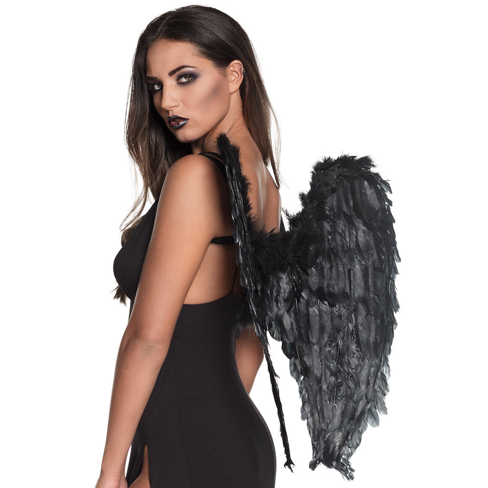 Black Fallen Angel Wings - image 1