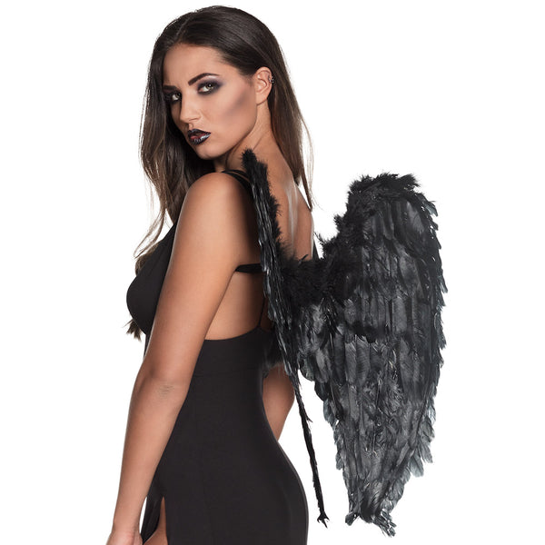 Black Fallen Angel Wings - image 1