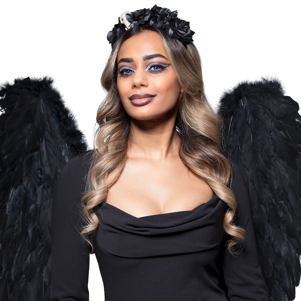 Black Fallen Angel Wings - image 2