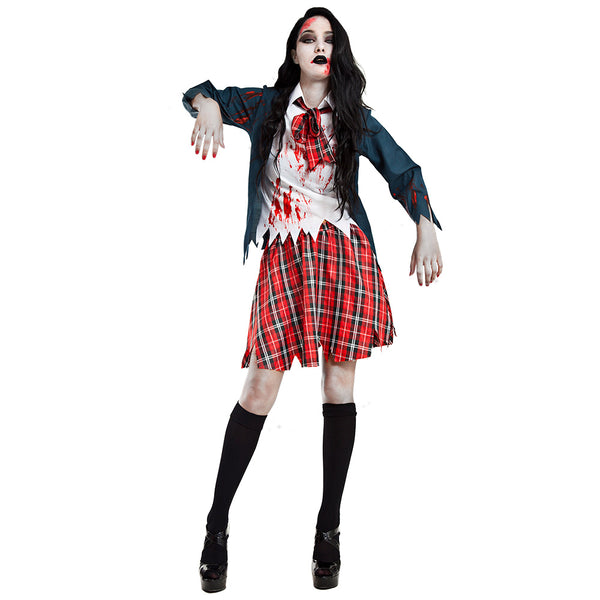 Zombie Schoolgirl Adult Costume - image 1
